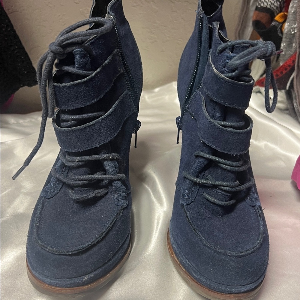 DV by Dolce Vita Blue Suede Boots